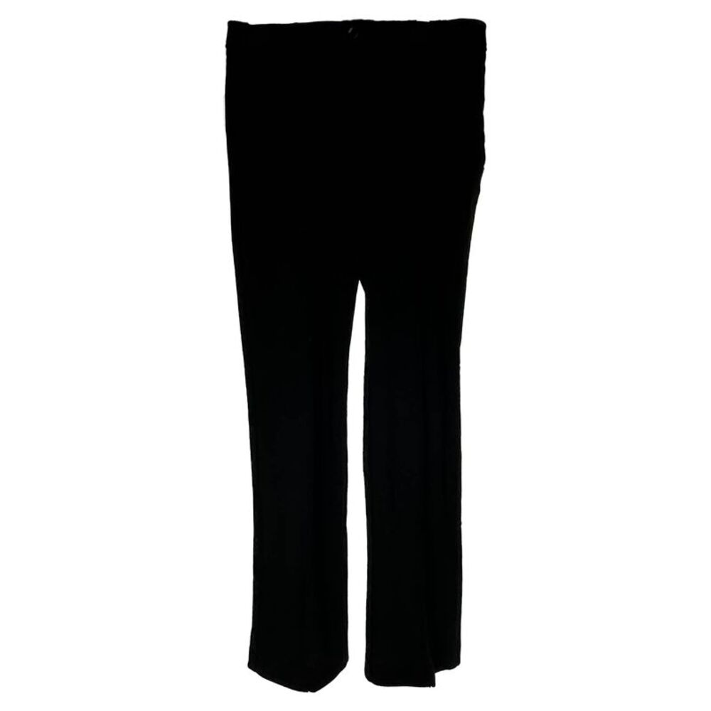 SportMax Straight Trouser Pants in Black Wool